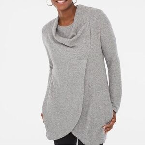 Chico's Zenergy Convertible Gray Waffle Cardigan